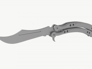 Butterfly Knifes Set 3D 模型