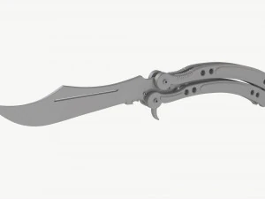 Butterfly Knifes Set 3D Model
