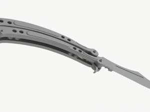 Butterfly Knifes Set 3D Model