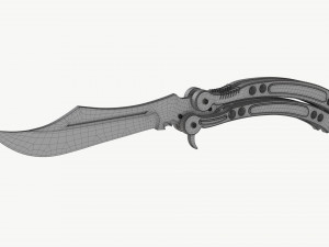Butterfly Knifes Set 3D 模型