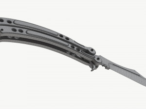 Butterfly Knifes Set 3D 模型
