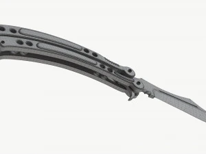 Butterfly Knifes Set 3D Model