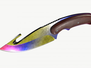 Gut Knifes Set 3D 模型