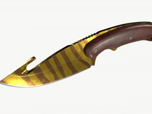 Gut Knifes Set 3D Model