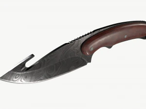 Gut Knifes Set 3D Model