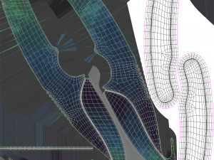 Gut Knifes Set 3D 模型