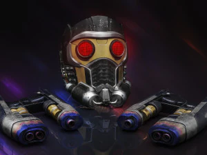 Star-Lord Blaster 3D Model