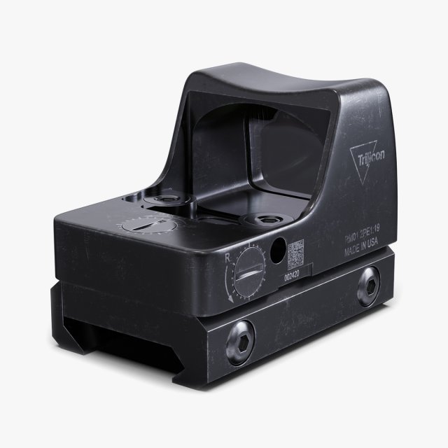 Trijicon RMR Sight 3D Model .c4d .max .obj .3ds .fbx .stl .blend 