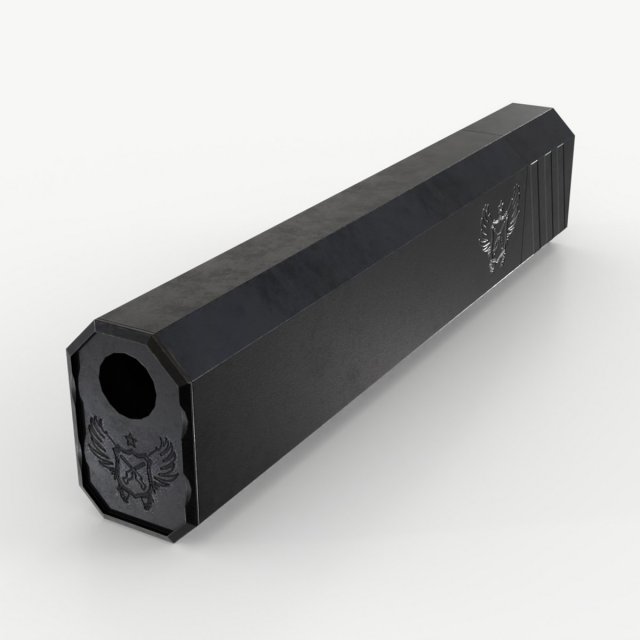 Osprey Suppressor 3D 모델 .c4d .max .obj .3ds .fbx .stl .blend 