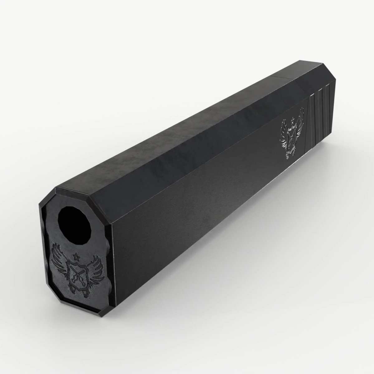 Osprey Suppressor 3D Model .c4d .max .obj .3ds .fbx .stl .blend