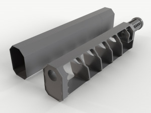 Osprey Suppressor 3D 모델