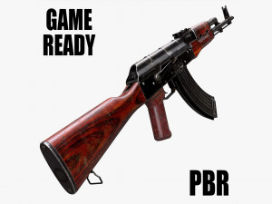 AKM Rifle - PBR Game Ready 3D Model
