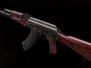 AKM Rifle - PBR Game Ready 3D Model