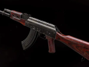 AKM Rifle - PBR Game Ready 3D Model