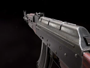 AKM Rifle - PBR Game Ready 3D Model