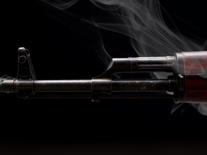AKM Rifle - PBR Game Ready 3D Model