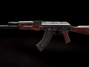AKM Rifle - PBR Game Ready 3D Model