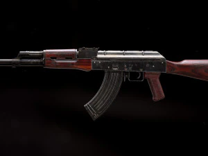 AKM Rifle - PBR Game Ready 3D Model