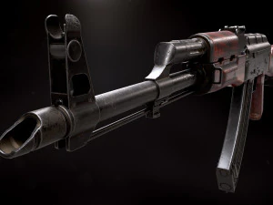 AKM Rifle - PBR Game Ready 3D Model