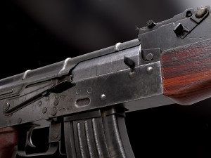 AKM Rifle - PBR Game Ready 3D Model