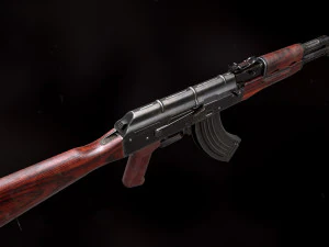 AKM Rifle - PBR Game Ready 3D Model