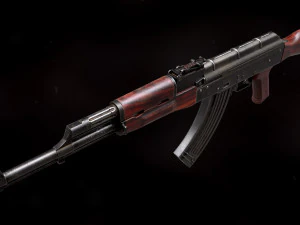AKM Rifle - PBR Game Ready 3D Model