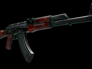 AKM Rifle - PBR Game Ready 3D Model