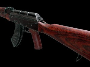 AKM Rifle - PBR Game Ready 3D Model