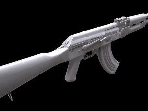 AKM Rifle - PBR Game Ready 3D Model
