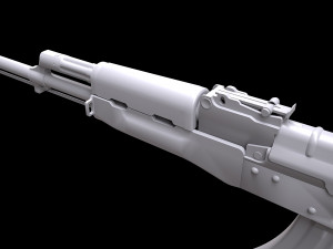 AKM Rifle - PBR Game Ready 3D Model