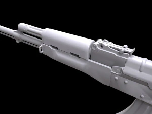 AKM Rifle - PBR Game Ready 3D Model
