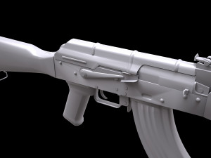 AKM Rifle - PBR Game Ready 3D Model