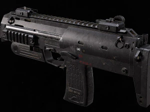 Heckler Koch MP7 A1 3D Model