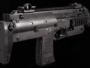 Heckler Koch MP7 A1 3D Model