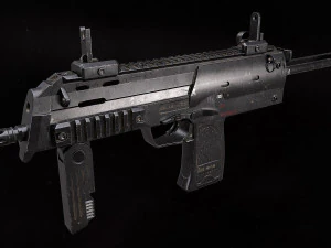 Heckler Koch MP7 A1 3D Model