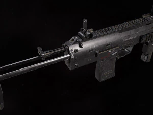 Heckler Koch MP7 A1 3D Model