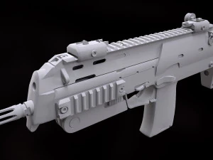 Heckler Koch MP7 A1 3D Model
