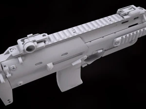 Heckler Koch MP7 A1 3D Model