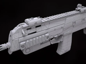 Heckler Koch MP7 A1 3D Model