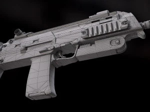 Heckler Koch MP7 A1 3D Model