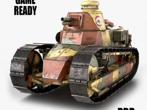 Renault FT17 Light Tank 3D Model