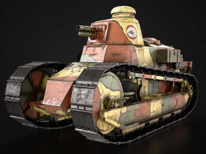 Renault FT17 Light Tank 3D Model