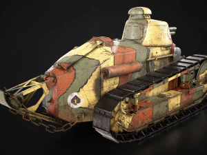 Renault FT17 Light Tank 3D Model