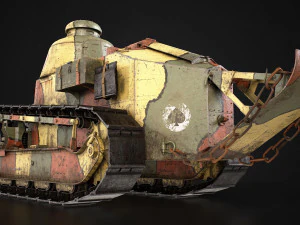 Renault FT17 Light Tank 3D Model