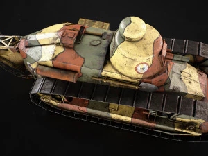 Renault FT17 Light Tank 3D Model