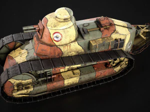 Renault FT17 Light Tank 3D Model