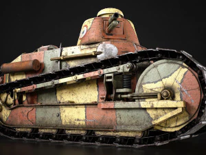 Renault FT17 Light Tank 3D Model