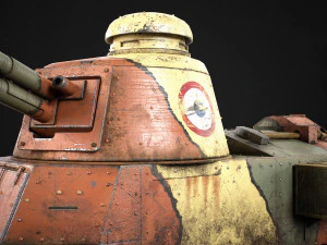 Renault FT17 Light Tank 3D Model