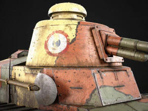 Renault FT17 Light Tank 3D Model