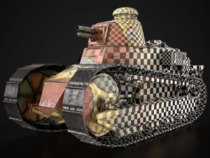 Renault FT17 Light Tank 3D Model